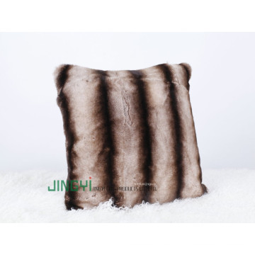 Al por mayor 45x45cm Rex Rabbit Fur Cushion